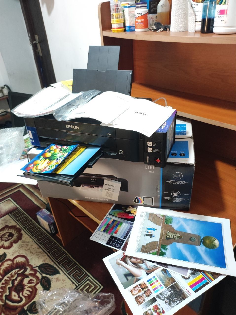 EpsonL 110 yangi 600 ta chiqargan bor yo'g'i dyuzi 100%,zaprafka polni