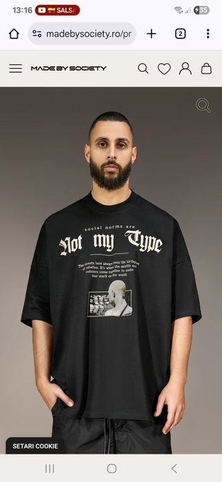 Tricou original nou Vagabond oversized