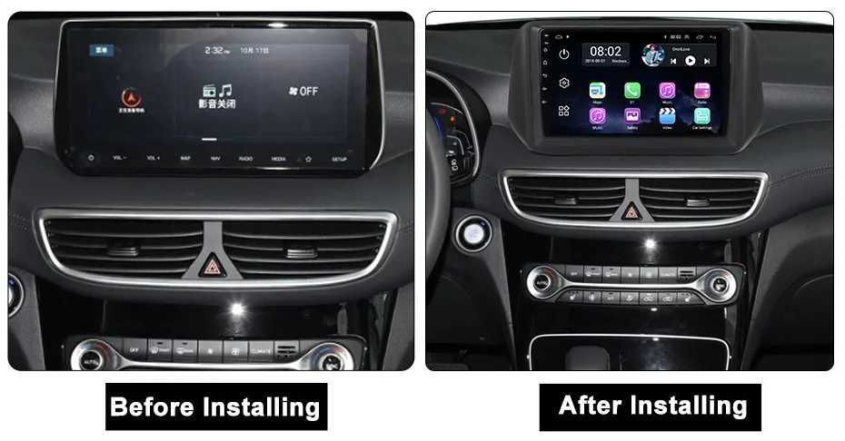 Navigatie Android 14 Hyundai Tucson 2018+ 1/8 Gb Waze CarPlay + CAMERA
