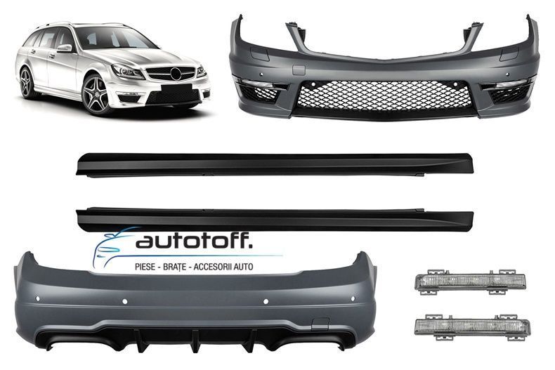 Pachet exterior Mercedes S204 T-Modell Facelift (11-14) AMG C63 Design