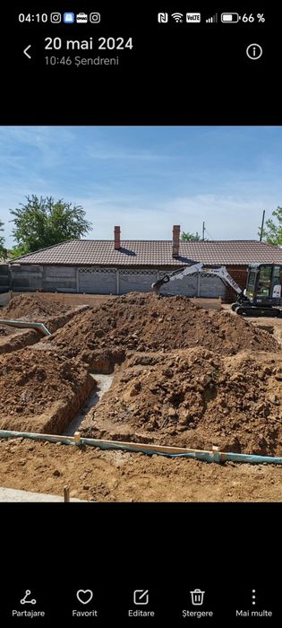 Transport nisip, Pietriș,  Balastru. Excavari