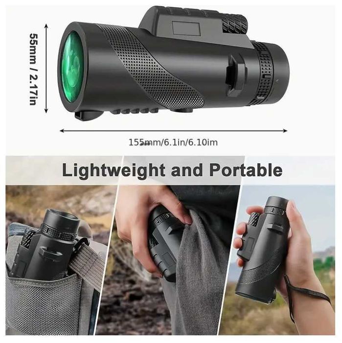 Telescop Monocular HD 10X42mm - Monocular Portabil de Mână