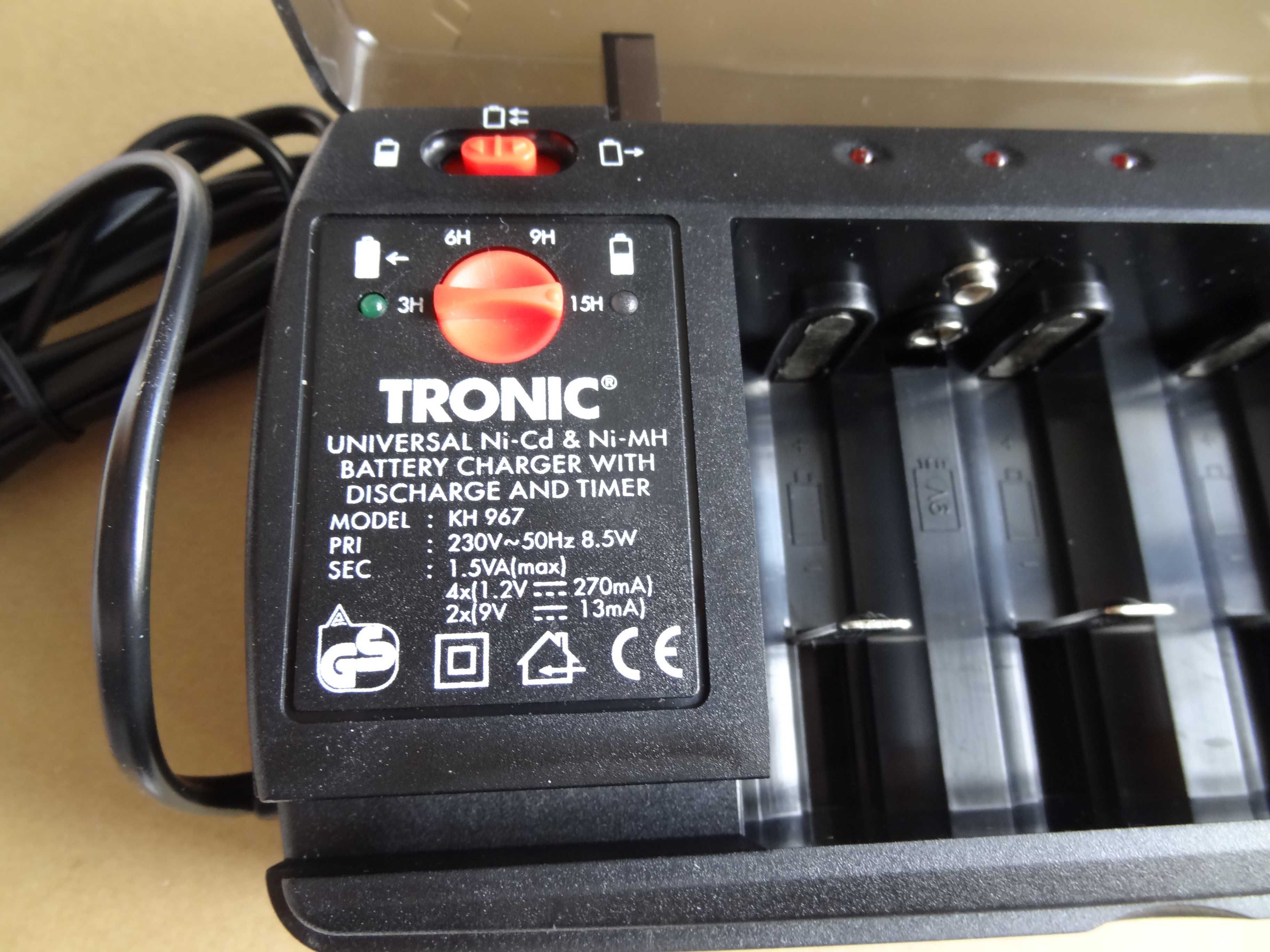 Устройство TRONIC за зареждане на 
 батерии   1.2 v АА, ААА и 9 v.