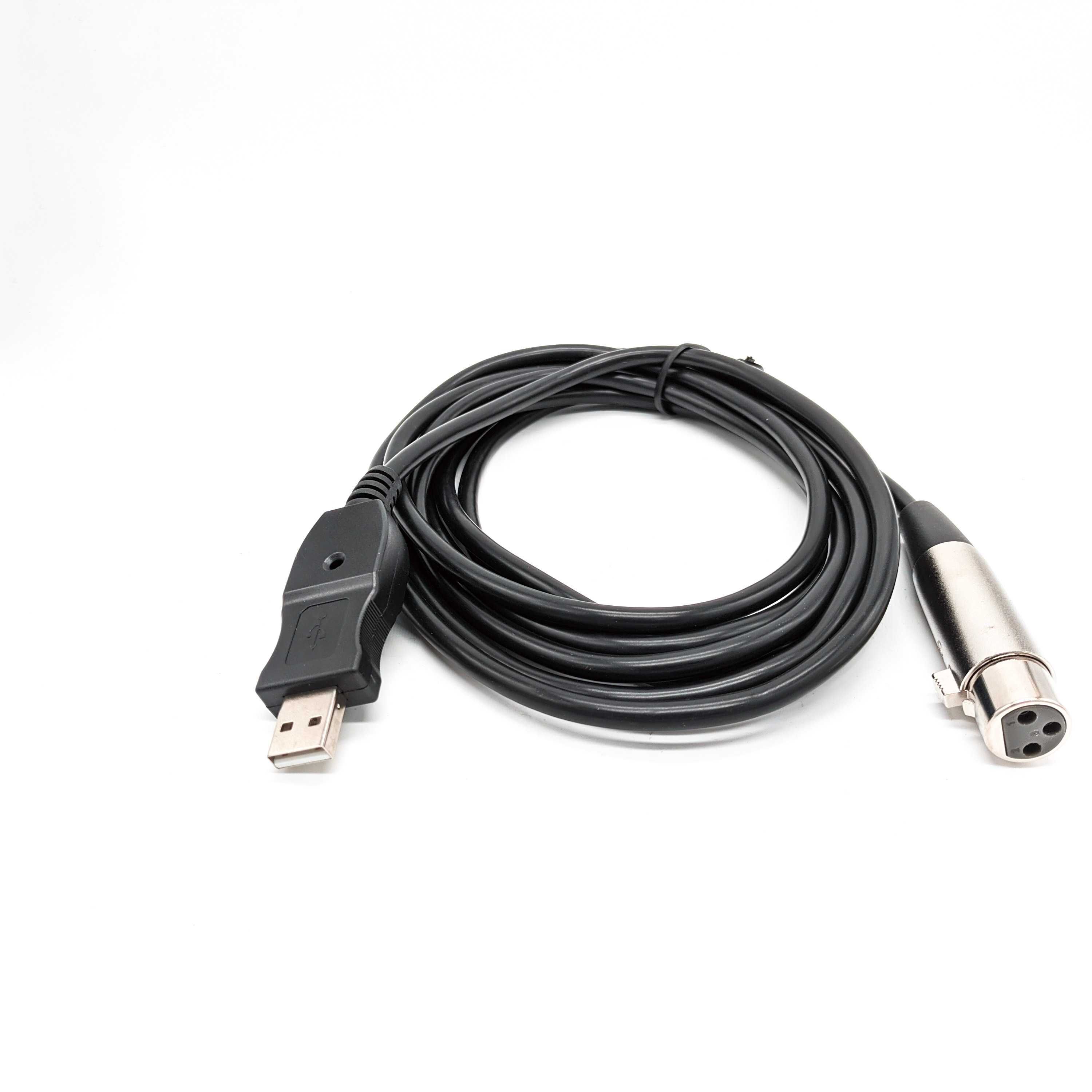 Аудиокабель USB - XLR 3 pin microphone cable 3 М