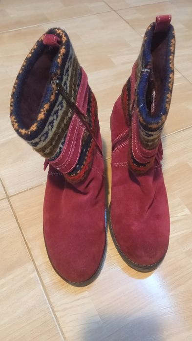 Cizme/ghete iarna de dama Tamaris din piele, made in Germania