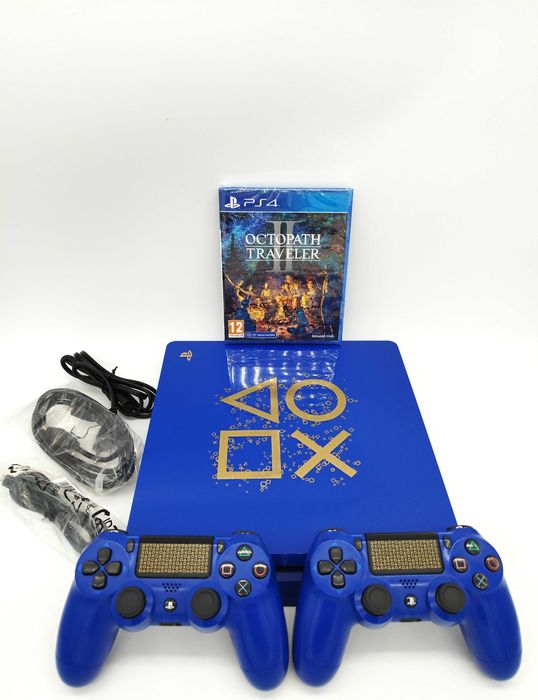 [ps4] Лимитирана Playstation SLIM Days of Play с 2 контролера + Игра