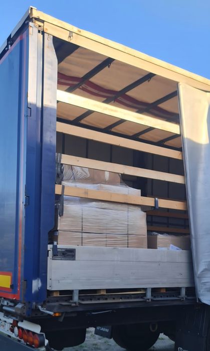 Semiremorca prelata standard Krone obloane aluminiu axe lift. Schmitz