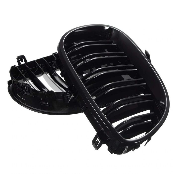 Negru Lucios Grile Nari Duble M Bmw E60 E61 2003-2010 Piano Black M5