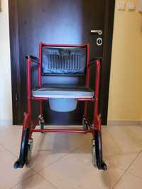 Инвалиден стол 2 в 1 /ползван 1 месец/