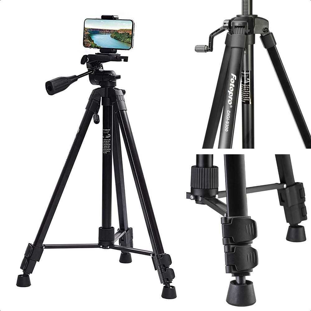 FOTOPRO Tripod DIGI-9300 Plus полупрофессиональный алюминиевый