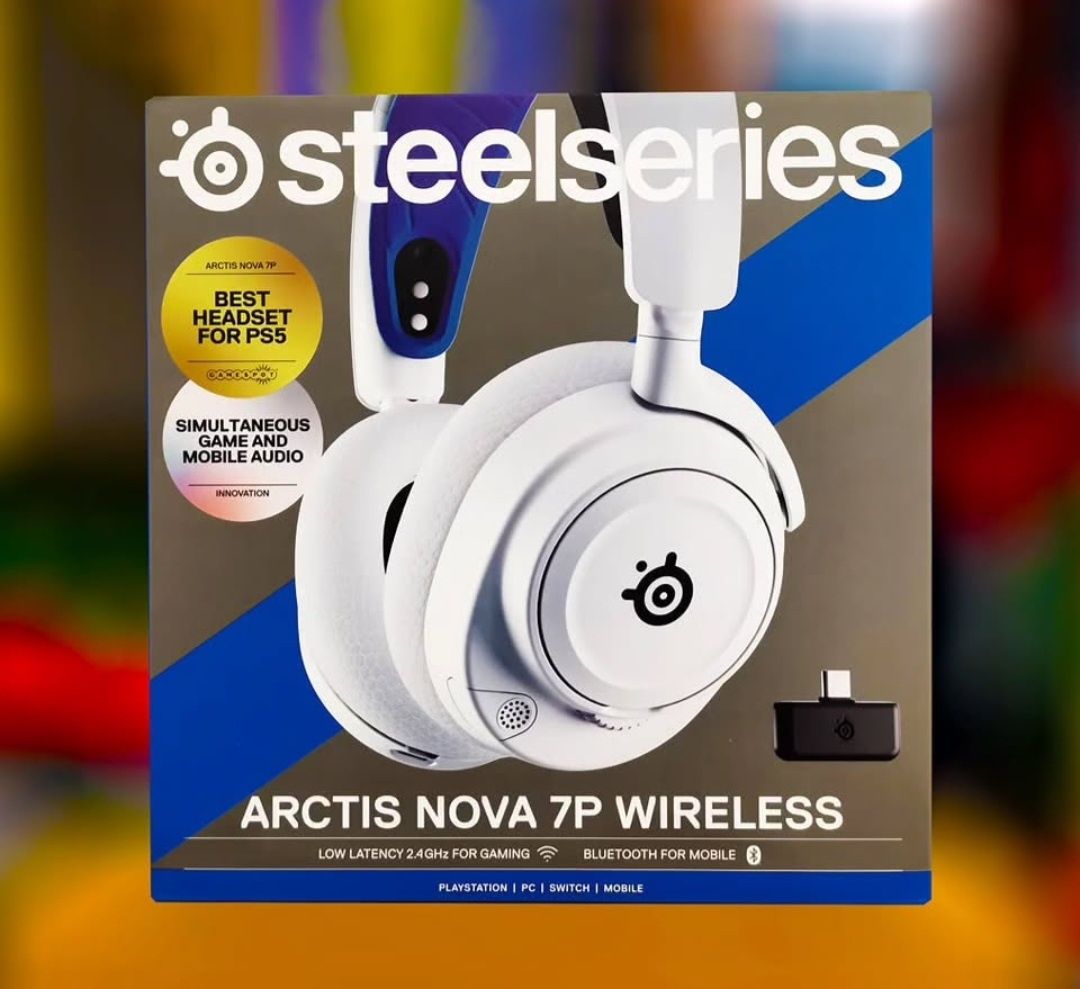 Топ! Steelseries NOVA 7P White Беспроводные Наушники/Гарнитура
