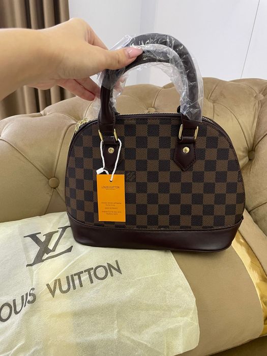 Geanta piele LV maro