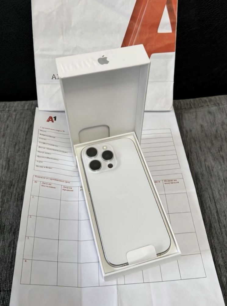 ЧИСТО НОВ 256GB iPhone 16 Pro Гаранция А1 2027 г. White Titanium