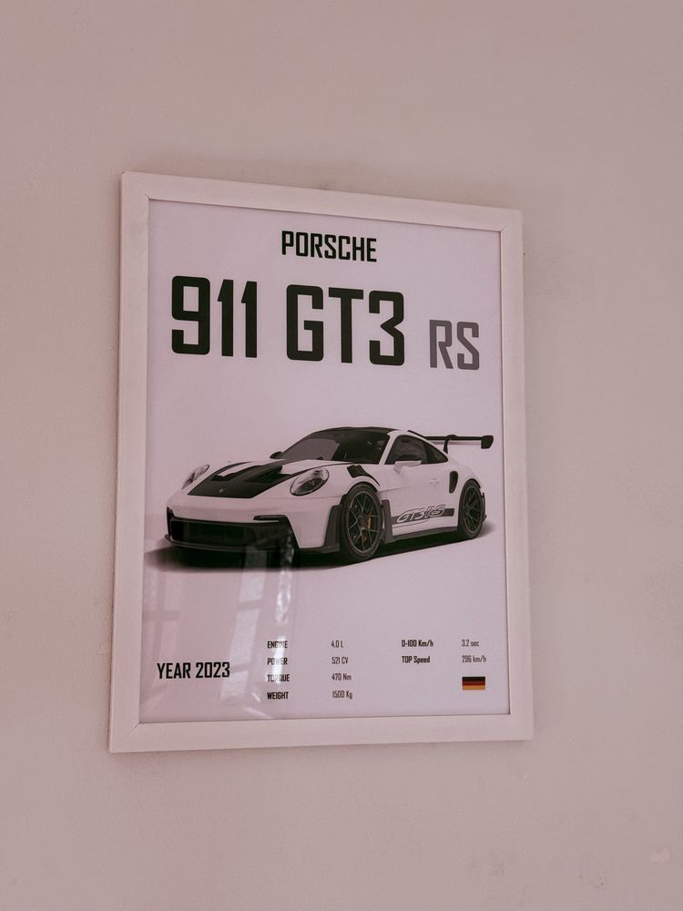 poster Porsche 911 отличный выбор для любителей машин.