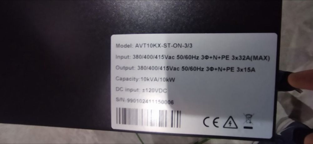 UPS AVT10000X Tower 3 фазный Online 10kva