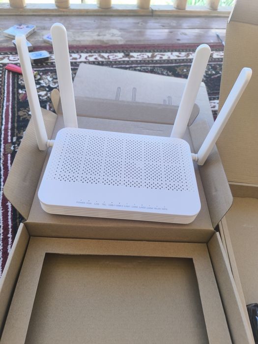 XPON. GPON.   ONU.  Модем роутер WI FI  6. Гарантия. 6 месяц. 1Gb. Lan