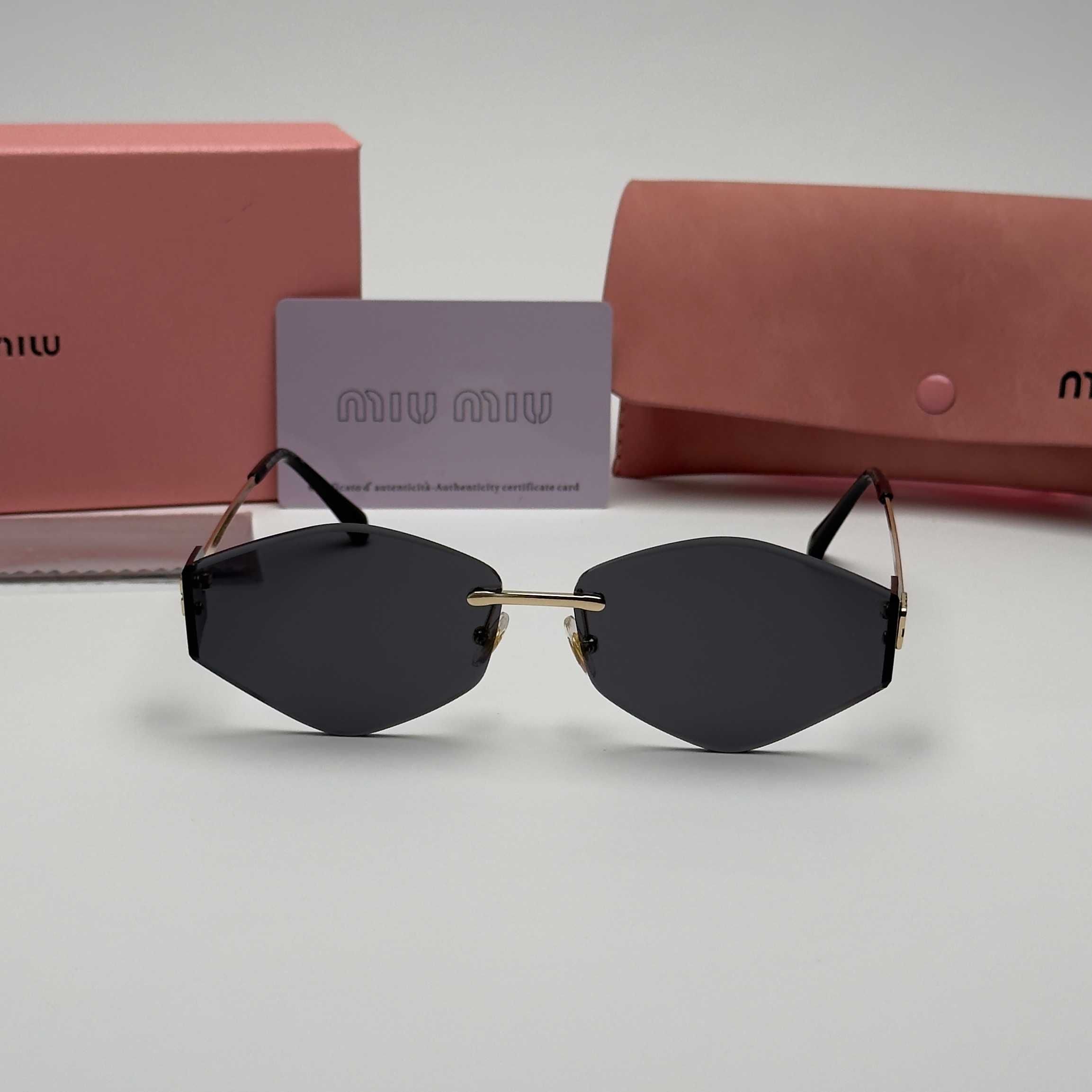 Слънчеви очила MIU MIU Овални Black New Colection UV400 CE Rimless