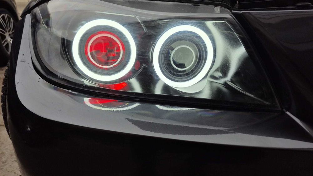 Kit Lupe Bixenon + kit Led 120W+Angel eyes LED Cotton BMW E90/E91/E92