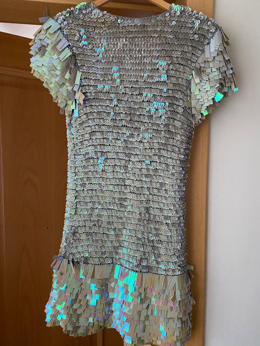 Нова дизайнерска рокля с пайети Mangano XS/S