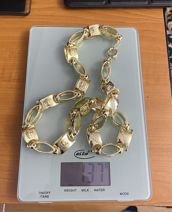 Lant Versace Placat cu Aur model 2025