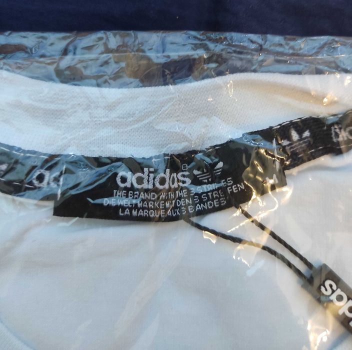 Мъжка оригинална бяла тениска Адидас Adidas размер М НОВА
