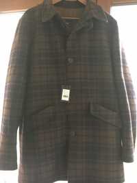 Palton bărbătesc superb din lana - CARAMELO 54 primavara/toamna