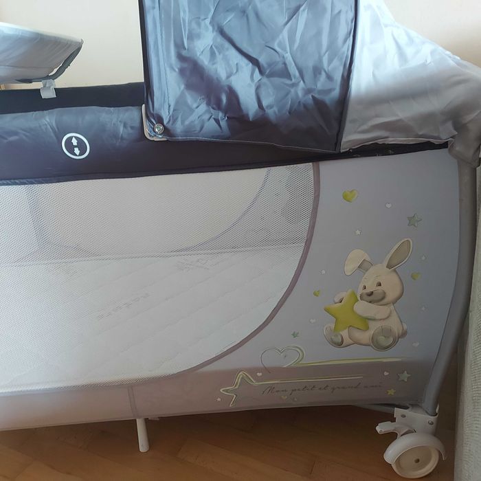 Сгъваема кошара Cam Daily Plus с матрак Pierre Cardin+люлеещ механизъм