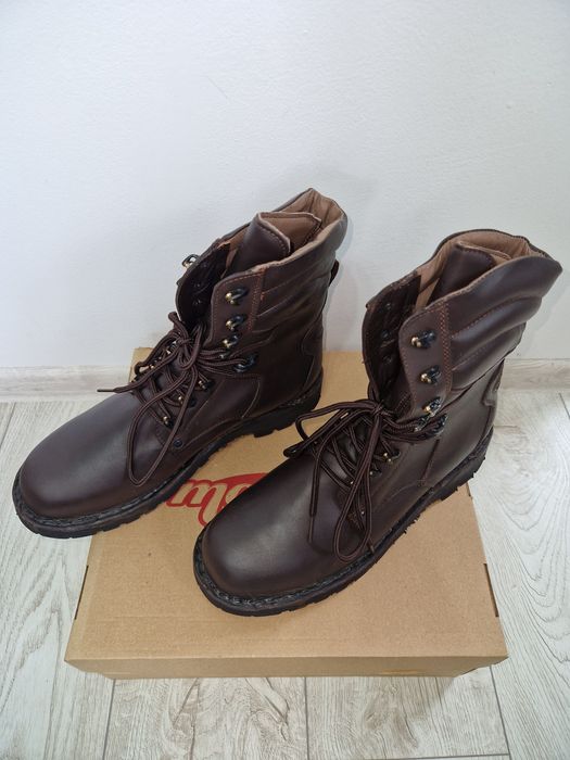 Bocanci piele naturala maro