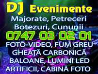 DJ petrecere, majorat, cununie, botez, nunta