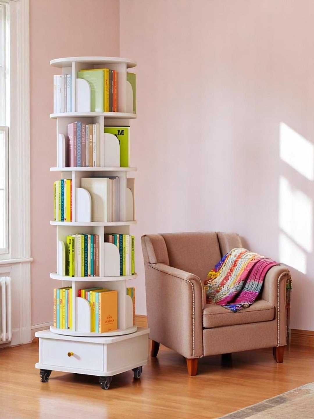 книжные шкафы для дома, книжная полка на 360 градусов!
