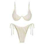 Costum de baie crem, marime S, nou
