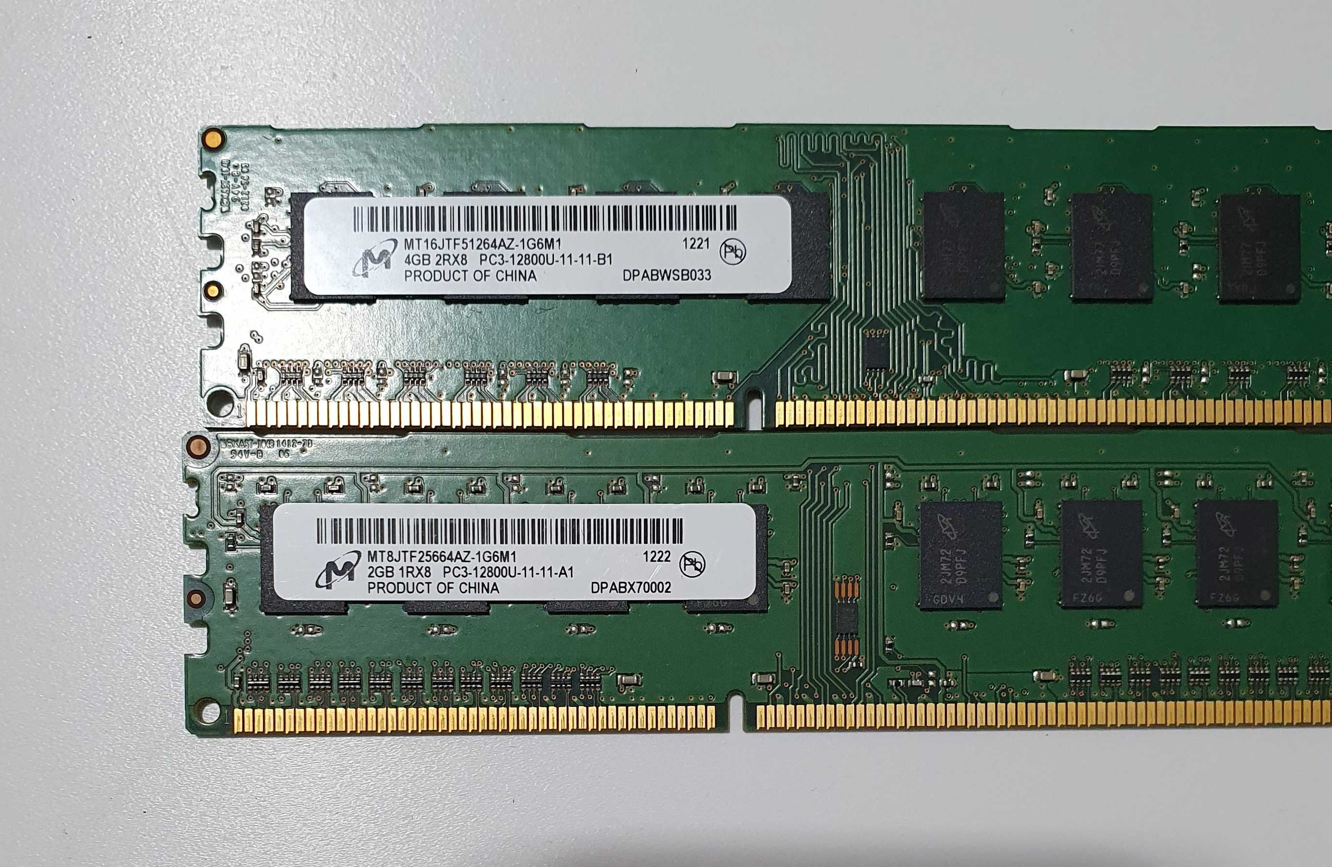 Kit  memorii 2x2GB calculator DDR3  Micron MT8JTF25664AZ-1G6M1