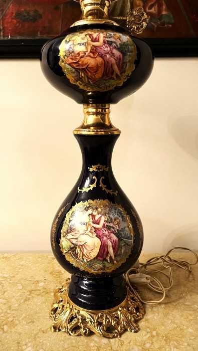 Impozanta lampa franceza-portelan-alama-Fragonard-Franta