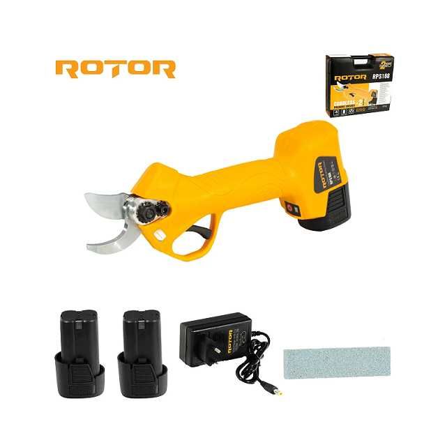 Foarfeca cu acumulator ROTOR RPS168, 16 V/ 1,5Ah