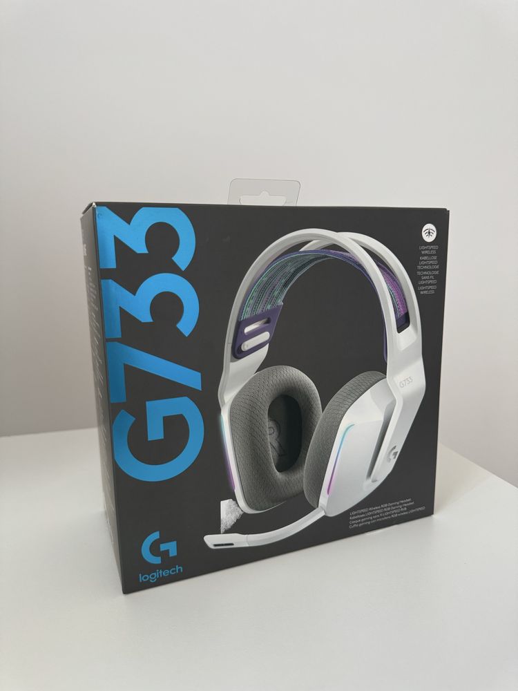 Игровые наушники Logitech G733 LightSpeed белый