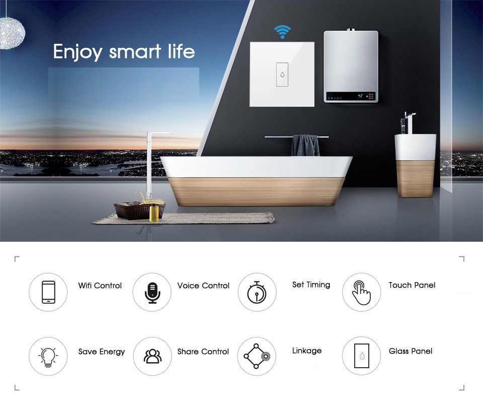 Tuya Smart 20A EU WiFi-PRO ключ за бойлер с енергиен отчет