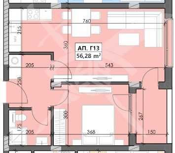 Двустаен апартамент Кършияка 403-14643