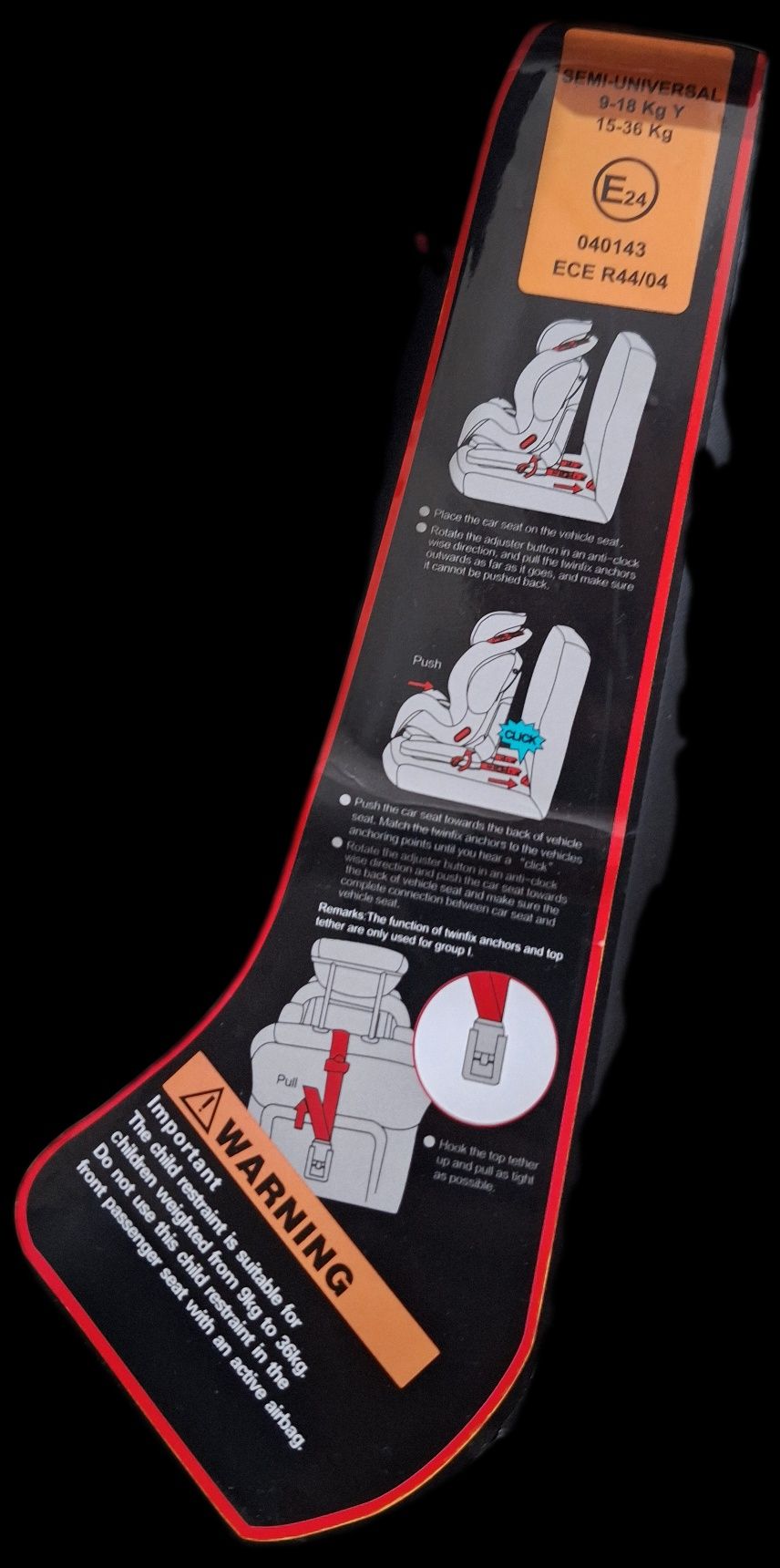 Scaun auto isofix KidsCare 15-36 kg.