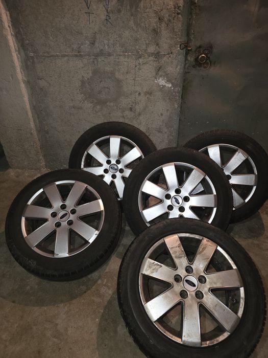 VÂND 4 JANTE + REZERVĂ FORD MONDEO ALIAJ, 16" cu cauciucuri vară
