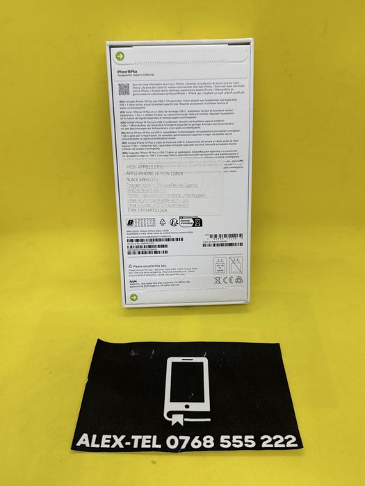 Alex-Tel® Apple iPhone 16 Plus 256GB Sigilat Nou