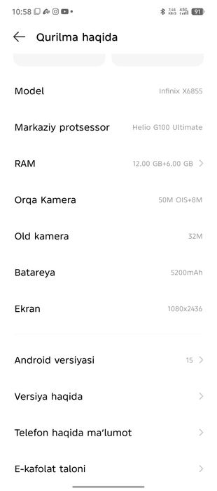 Infiniks Note 50 pro