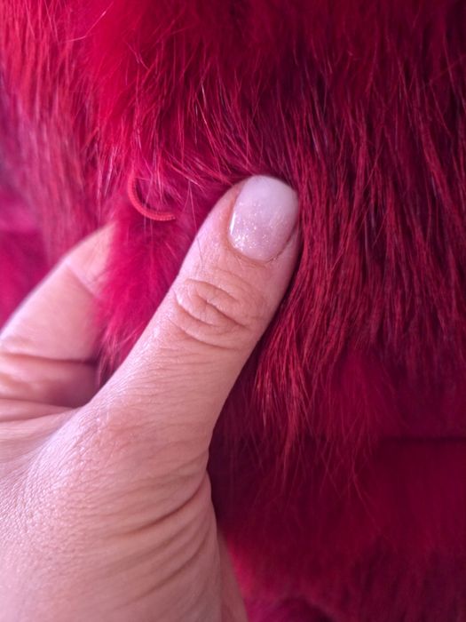 Vesta lunga blana naturala