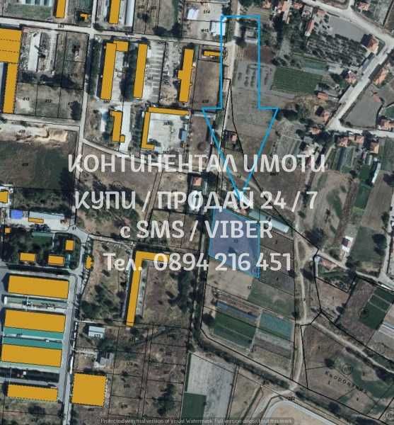 кодг 62900. Имот 3600м2 до регулация, за жилищно или за промишлено