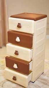 пластиковый детский комод с пятью выдвижными ящиками Размеры: 83x35x34