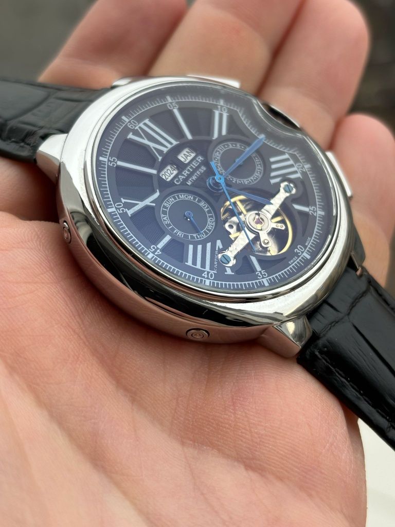 Ceas Automatic Cartier Argintiu-Negru