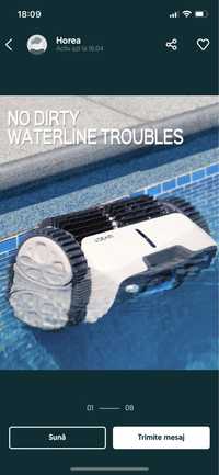 Robot de curatat piscine cu acumulator wybot