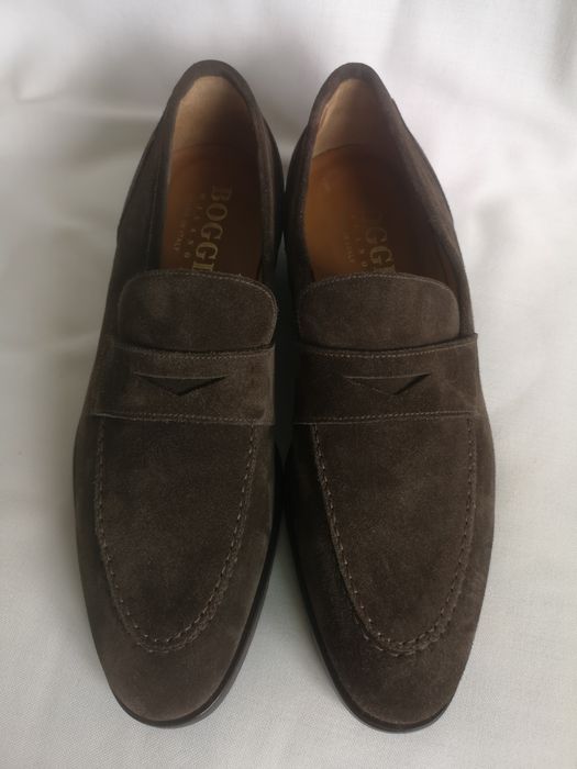 Boggi Milano, мъжки обувки естествен велур, номер 41