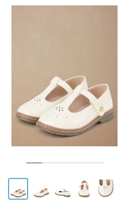 Очаровательные белые туфли для девочек от бренда Gymboree 35 размер