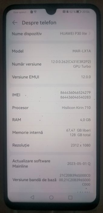 Vând Huawei p30 lite