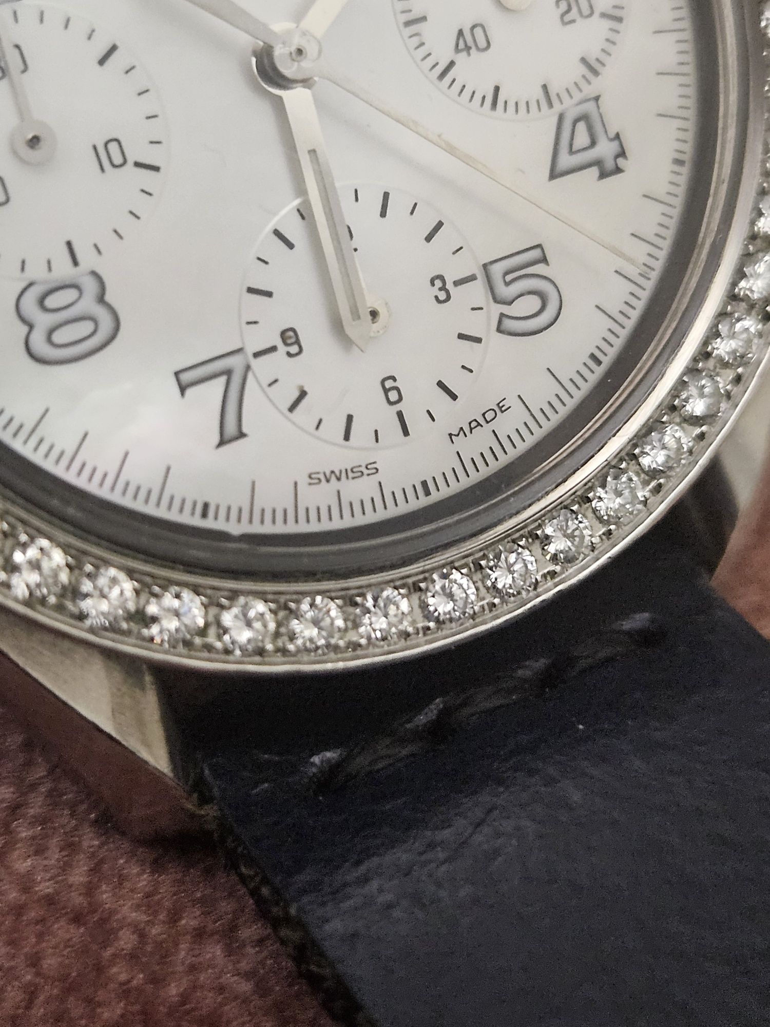 Omega hronograf Diamond ръчен часовник.